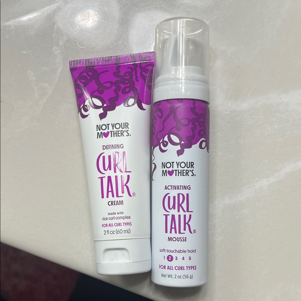 Not Your Mother's Curl Talk Cream and Mousse Set Mini Sizes